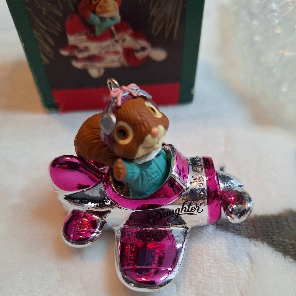 Vintage‎ Daughter  (Airplane 1992) Hallmark Keepsake Christmas Ornament With Box